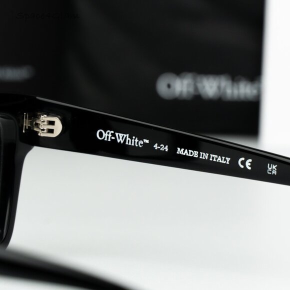Off-White Men Eyeglasses Black Square OERJ07H STYLE 7H 1000 NEW AUTHENTIC - Picture 7 of 8